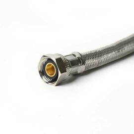 81095 1/2" Comp x 7/8 Inch Ballcock x 20 Inch Long Stainless Steel Riser HQ