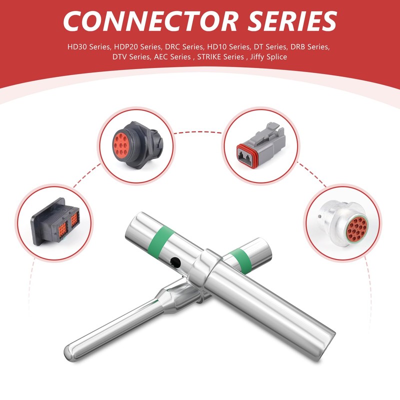 Newdeli Deutsch Pin Connector Kit 90 Pairs Deutsch Solid Pin