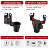MACHSWON 2pcs Black Multifunctional Car Cup Holder Drink Holder with