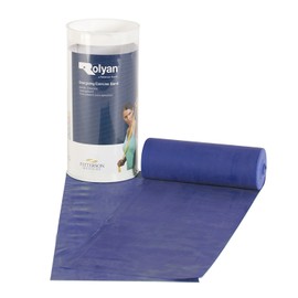 ROLYAN Energising Exercise Bands Latex Free , 5 m , Blue Extra Heavy , Elastic Band For Upper Body , Lower Body , & Core Exercise , Physical Therapy , Pilates , Home Workouts , & Rehab , Fitness Band