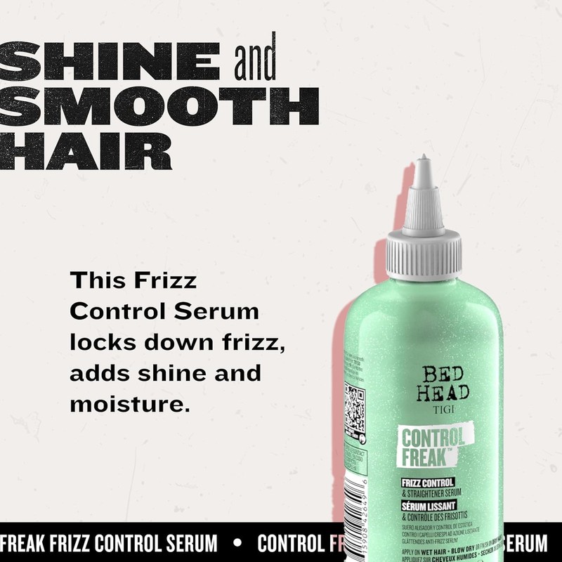 TIGI Bed Head Control Freak Serum, Frizz Control and Straightener,