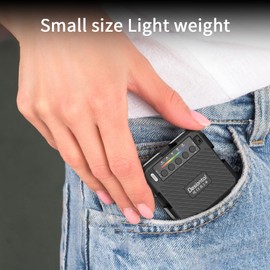 RGB Video Lights, LED Camera Light Full Color Portable Photography Lighting with 3 Cold Shoe, 70 Beads CRI 95+ 3000-6500K Dimmable Panel Lamp 9 Simulated Special Effects Light for Video Recording