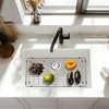 Metal Sink Grate Protector for Kitchen, Stainless Steel Sink Bottom
