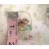 Jo-Ann JoAnn Easter Bunny Basket Fabric White Cute! BT Half