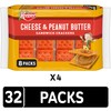 Keebler Sandwich Crackers, Lunch Snacks, Cheese and Peanut Butter (4