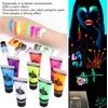 Juego de Pintura Corporal con Luz Negra de 10ml, Maquillaje