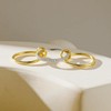 Yimofy Stackable Rings for Women Non Tarnish Gold Silver Two-Toned