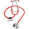 ESTETOSCOPIO PEDIATRICO SIMPLE ROJO TRANSPARENTE