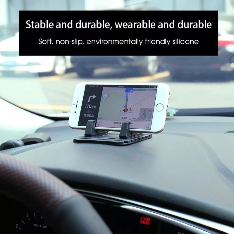 Unbranded Car Anti-Slip Dashboard Rubber Mat Mount Holder Pad Stand