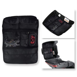 CARGLETRUE Motorcycle Pack Lid Organizer Tool Bags Fit For Harley Touring Road Glide Street Glide Road King Electra Glide CVO 1993-2024