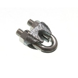 Wire Rope CLAMP U Bolt Cable Grip 10MM 7/16 INCH ZINC Plated Steel (Pack 6)