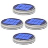 YiLaie Blue Solar Dock Lights Outdoor Waterproof, Driveway Warning Post