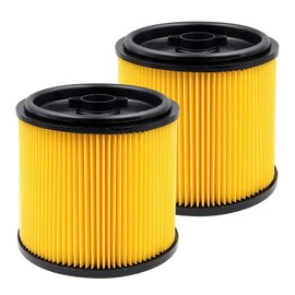 VCFS Replacement Filter for Vacmaster Standard Cartidge Filter and Retainer, 2pack