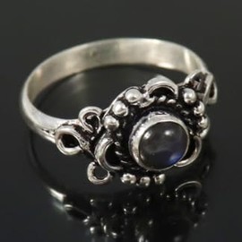 JEWELSTREZORO Labradorit Edelstein-Bandring für Herren und Damen, alle Größen, 925er-Sterlingsilber, handgefertigter Geschenkartikel, Schmuck TSR175D_50 (15.9)