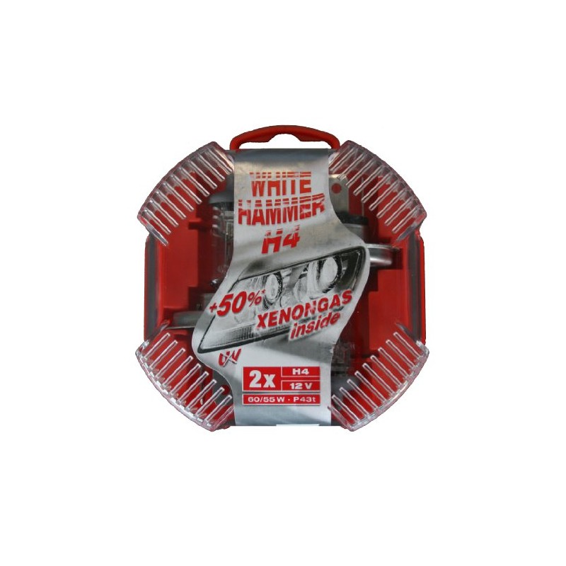 Hammer WH-H4 Car Headlamp Box H4 White Hammer Duo Box