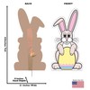 Advanced Graphics Easter Bunny with Egg Sign Board Life Size