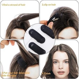 6 Pcs Volume Hair Styling Set - Puff Head Cushions, Braid Tools, Invisible Bump Up Combs, Sponge Buns, and Accessories for Women