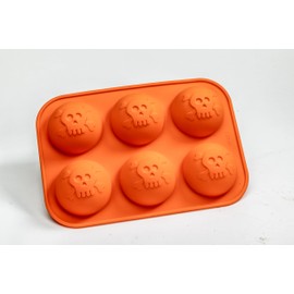 Mobi Hot Chocolate Cocoa Bombs Silicone Mold, Skull, for Making 3 "Bombs"…