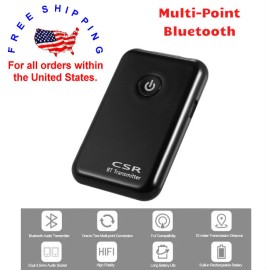 Naptronics 2in1 Wireless USB 4.2 Bluetooth Receiver TV, Music AUX Audio Transmitter 3.5mm