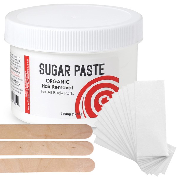 Sugaring Hair Removal Paste at Home Kit - (Strips, Applicator Sticks) Large350g (12oz.)