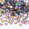 MEIBITE Meibite Green Volcano Flatback Rhinestones, Glass Rhinestones for Nail