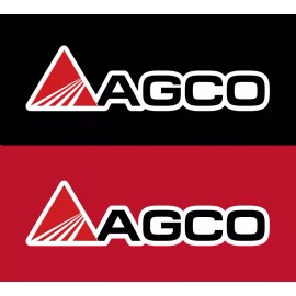 AGCO Premium Vinyl Decal / Sticker 2-Pack - Agricultural Equipment Logo - 3" wide x .8" tall