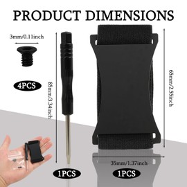 Universal Wallet Elastic Band Replacement Compatible with Ridge, Premium Metal Wallet Repair Kit with Screws & Tools for Men's Slim Wallets & Card Holders