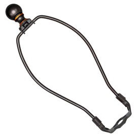 Lamp Harp Holder Lamp Shade Harp with Light Saddle Base and Ball Lamp Finial Screw for Table and Floor Lamps (8 Inch, Bronze)