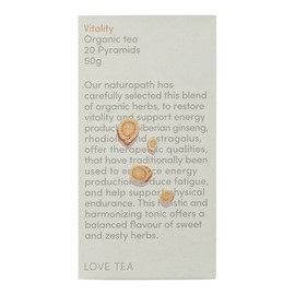 Love Tea Vitality Pyramid Tea Bags, 20 Tea Bags