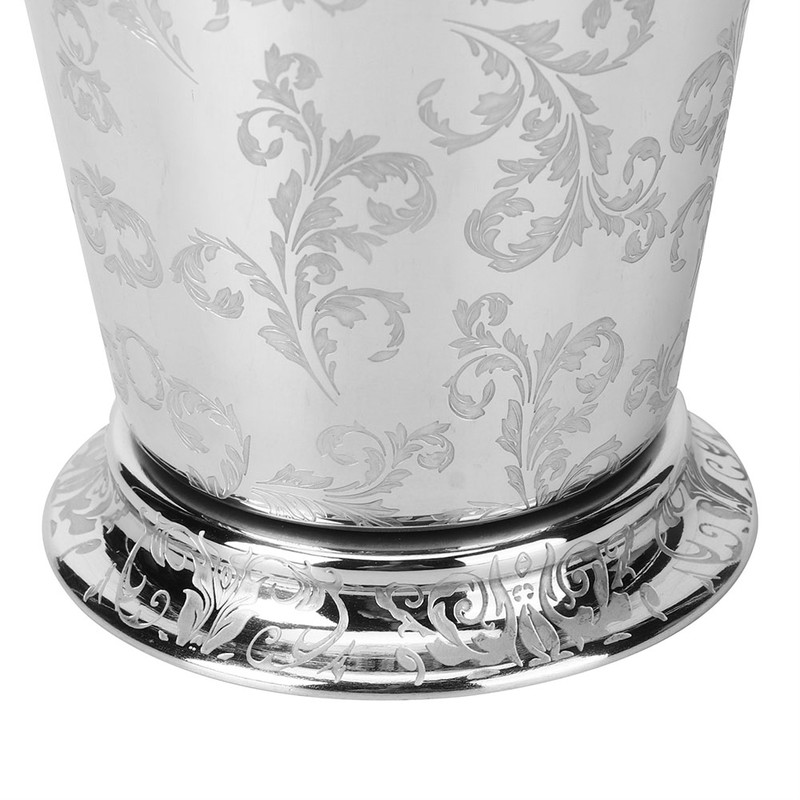 400ml Stylish Tree Leaf Pattern Stainless Steel Cocktail Cup Mug