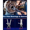 Inner Bearing Puller Double-Headed Slide Hammer Blind Hole Collet 16-45mm