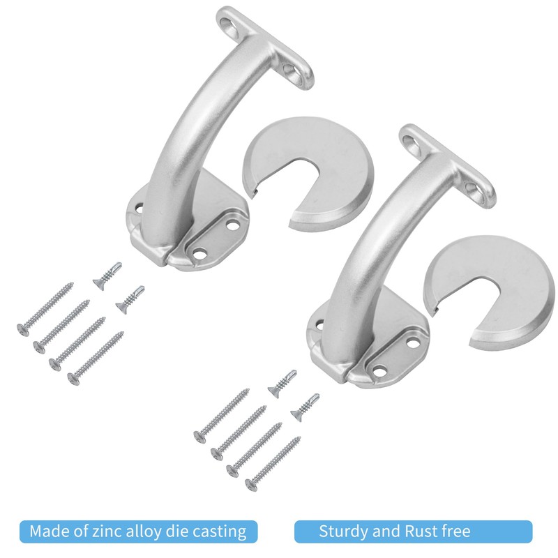 PICESA 4 FT Modern Aluminum Handrail Set, handrails for Indoor