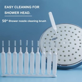 50pcs Shower Nozzle Cleaning Brush Anti-Clogging for Shower Head，Deep Detail Crevice Brushes for Shower Head,Phone Hole,Cosmetic Bottle,Tooth Scaler,Washbasin, Cleaning Irons Faucet
