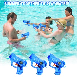 Mini Water Guns for Kids, 2 Pack Small Squirt Guns Water Blaster Pool Toys for Boys Girls Toddler Summer Gifts for Party Favors Outdoor Swimming Pool Beach Water Fighting Toys Gift (Blue)