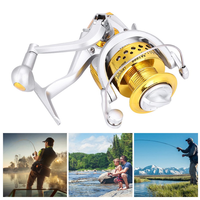 1000-7000 Saltwater Ice Fishing Spinning Reel Sea 5.5:1 Line Wheel