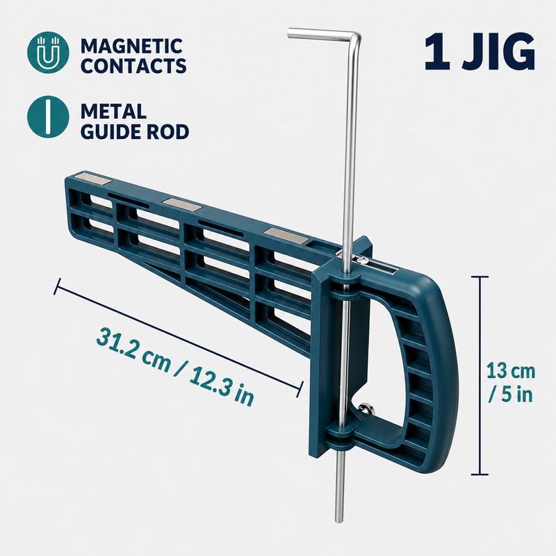 Magnetic Drawer Slide Jig for Cabinet Installation