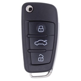 Remote Control Remote Key 3 Buttons Folding Key Car Key Transmission Unit ID48 434 MHz with Electronic Chip Key Housing Milling Housing for A3 8P S3 TT 8J 2004-2013 A4 S4 2004-2008