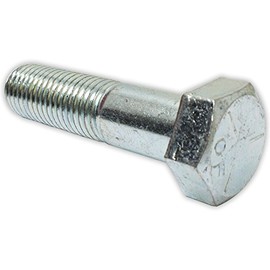 ToolUSA 1" (2.5 cm) Diameter Hex Bolt | 4.25" (11.4 cm) Total Length | Coarse Thread & Zinc Coating | Reliable & Lustrous Finish