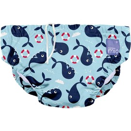 Bambino Mio, Reusable Swim Nappy, Leak-proof, Stylish and Lightweight, Whale Wharf, Extra Large (2 Years+)