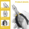 BOOSDEN Mini Lineman's Pliers, 5 Inch Side Cutter Linesman Pliers,