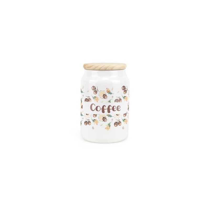 Purely Home Acorns & Oak Leaves Ceramic Coffee Storage Canister