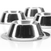 com-four® 12 x Stainless Steel Egg Cups – Elegant Heat-Insulating