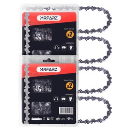 MRFARZ 4-Pack Chainsaw Chain 14 Inch 3/8" LP Pitch .050" Gauge 52 Drive Links S52 Fits Husqvarna 120, Echo CS-310, Ryobi RY3714 and More