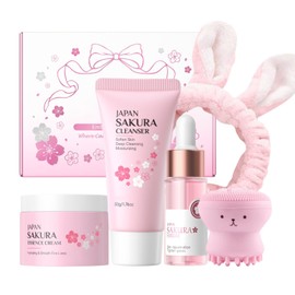 Skincare Set for Teen Girls & Women - Skincare Gift Set with Cleanser, Serum & Cream, Hydrating & Smoothing Skin Care Routine for Girls