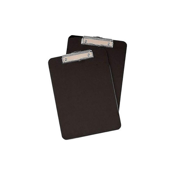 Staples Clipboards, Black, 2/Pack, 9" x 12"