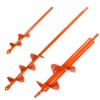 Auger Drill Bit for Planting Set of 3, (1.6x8.6, 3x12,