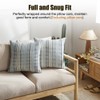 MiOYOOW Boho Throw Pillow Covers, 2Pcs Striped Textured Pillowcases Square