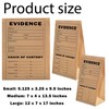 35 Pack Crime Scene Paper Evidence Bag for Receipts -