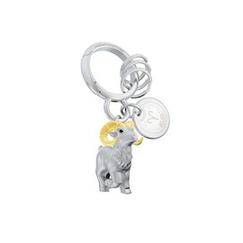 O meta[l]morphose METALMORPHOSE - Keyring Zodiac Sign Aries - Zodiac Sign Aries - Gift for Men, Women and Children, Silver, One Size, silver, Unit size