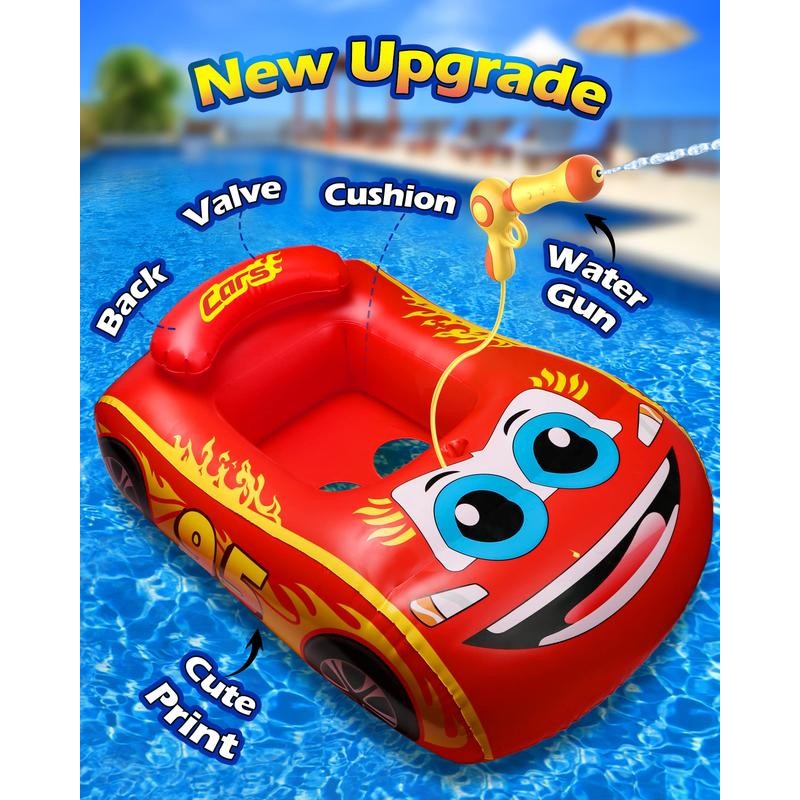 Kiddie Pool, Inflatable Toddler Pool Lounger Float, Foldable Mini Pool